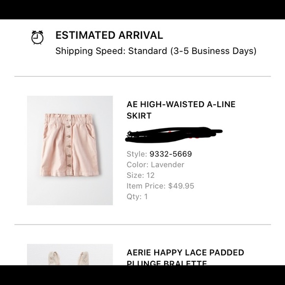 Pink AEO A-line skirt - Picture 4 of 4